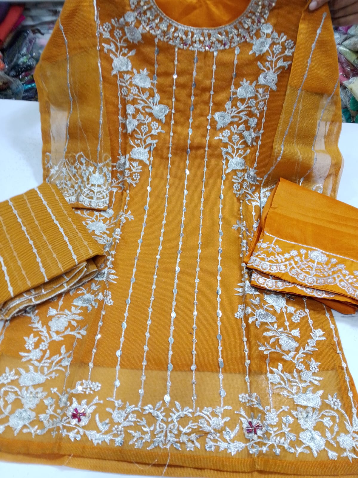 Fancy Organza 3Pc (Stitched Collection)