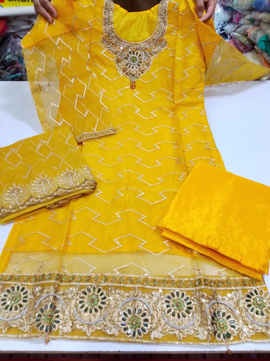 Fancy Organza 3Pc (Shirt style)