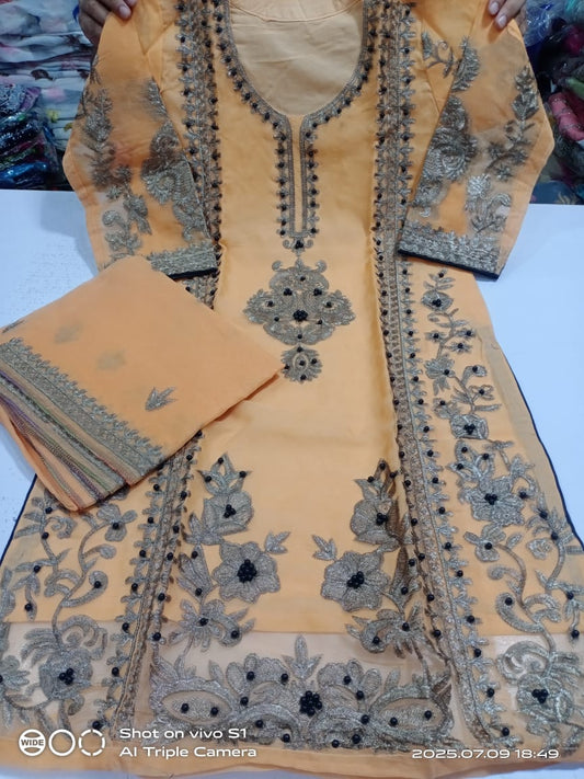 Fancy Organza 3Pc (Shirt style)