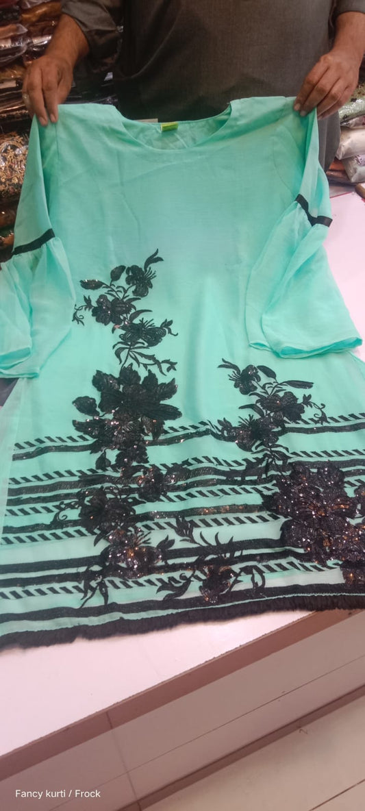 Organza Base Separate Frock